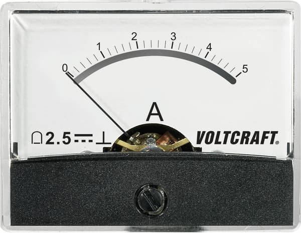 Voltcraft am-60x46/5a/dc panelmonterad mätare DC 5A