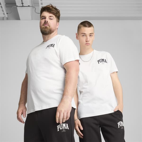 PUMA t-shirt squad small graphic hvid
