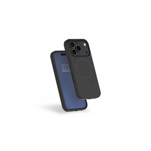 Force Case FCSILIMAGIP17PB sort silikonecover til iPhone 17 Pro med MagSafe og stødresistent design