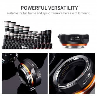 K&F Concept EF-E IV objektivadapter til Canon EF til Sony E