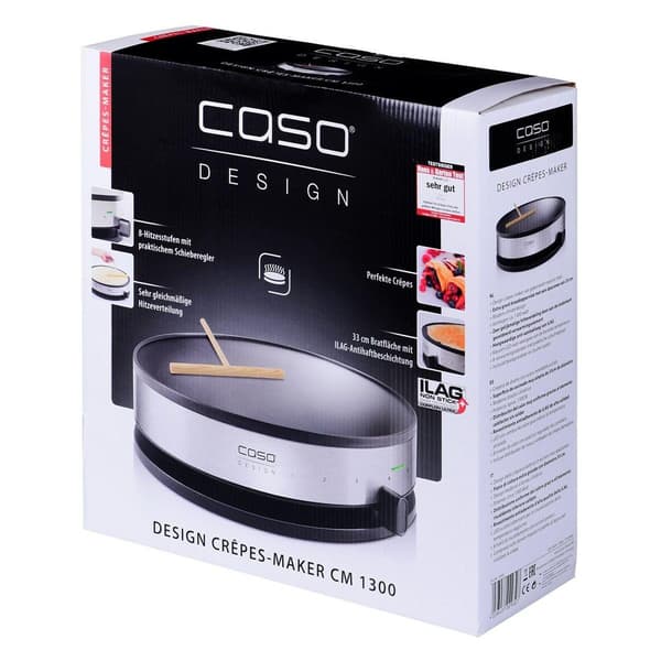Caso cm1300 crêpe maker 1300W Sølv/Sort