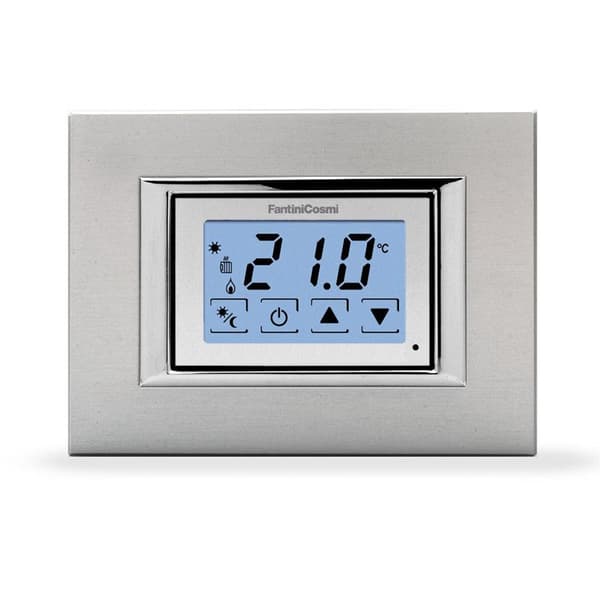 Fantini Cosmi CH123TS Termostat med Touchscreen i Vit/Silver/Anthracit