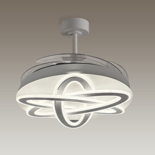 Bel Air Saturno loftventilator 200W hvid med LED-belysning