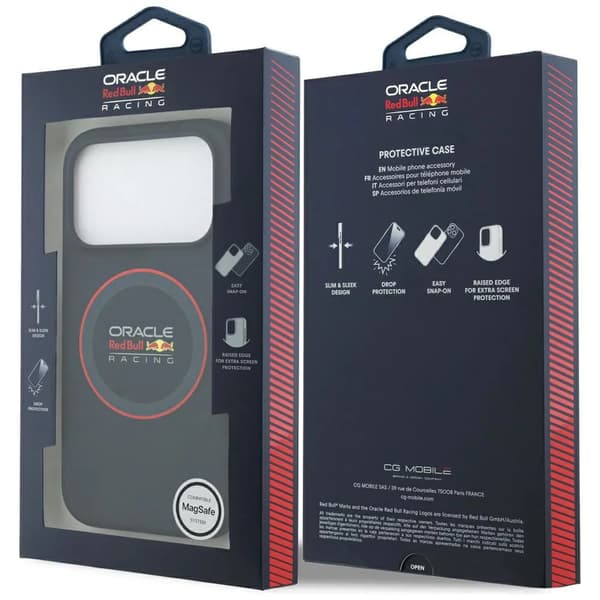 Red Bull red ring magsafe silikonfodral navy blue