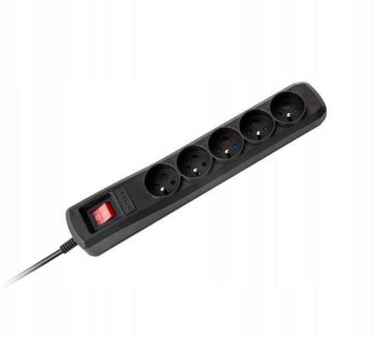 Lechpol Armac Power Strip ARC5 5 stik sort