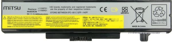 MITSU LENOVO 4400 mAh sort batteri