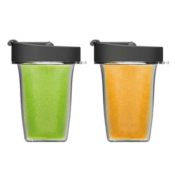 Magimix Blender Cup 400ml Transparent/Black Dubbelpack