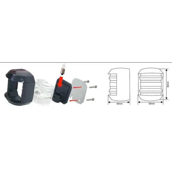 Izas junior n12 navigation light röd/vit