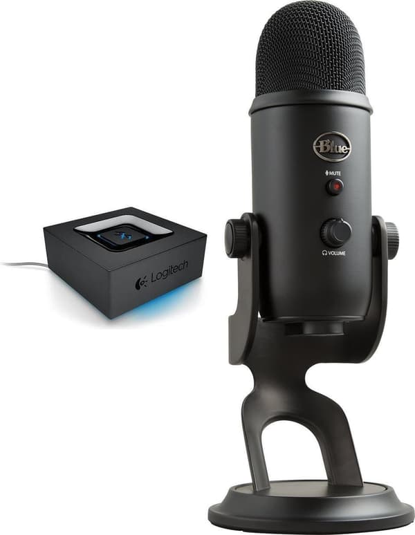 Logitech Audio Bluetooth-adapter med multipoint och 15 meters räckvidd