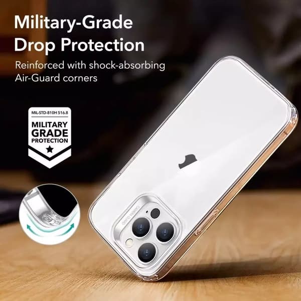 ESR Project Zero Läpinäkyvä iPhone 14 Pro Kuori