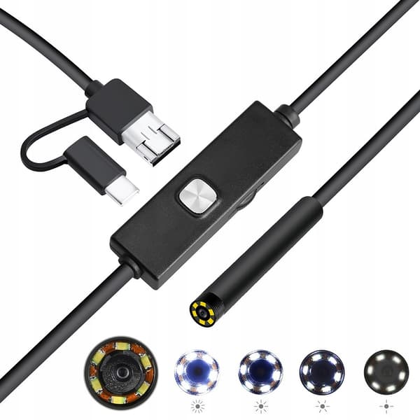 retoo endoskooppikamera 3.9mm 5m USB-C LED