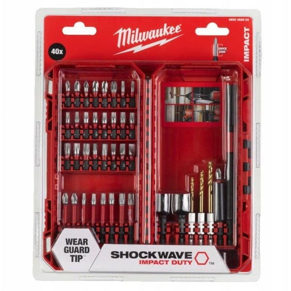 Milwaukee shockwave impact duty skruvbits sæt 40 dele