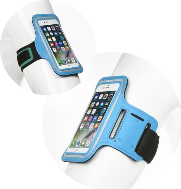 oem generisk armbånd sport case 3-5 tommer blå