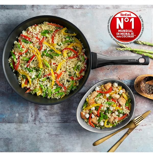 Tefal Excellence stegepande sort 20/26 cm 2-pak