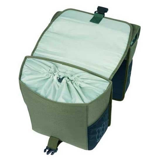 Basil GO MIK - 32 liter, vert foncé, polyester recyclé imperméable