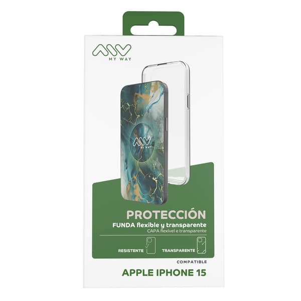 MyWay iPhone 15 transparent telefonfodral
