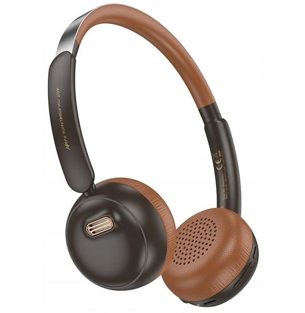 Hoco W62 hörlurar Bluetooth 5.3 bruna