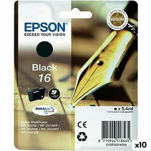 Epson t162140 sort blækpatron 10 enheder