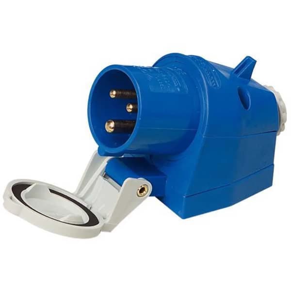 BALS IP44 pinta asennettu liitin 16A 230V sininen/harmaa