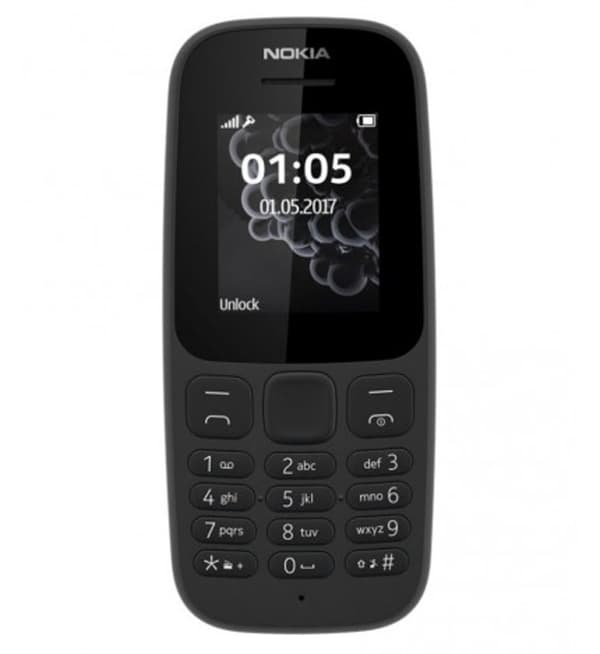 Nokia 105 mobiltelefon sort