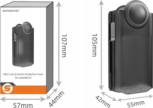 Sunnylife x4-k811-tr musta kamerakotelo