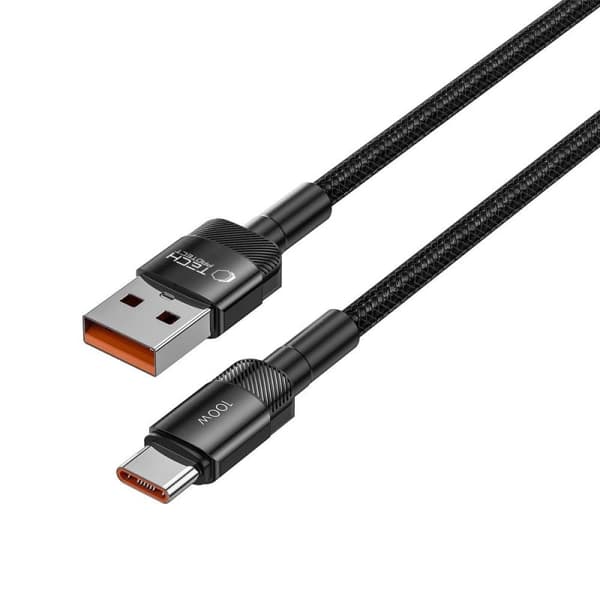 Tech-Protect UltraBoost Evo USB-kabel 100W 0.5m sort