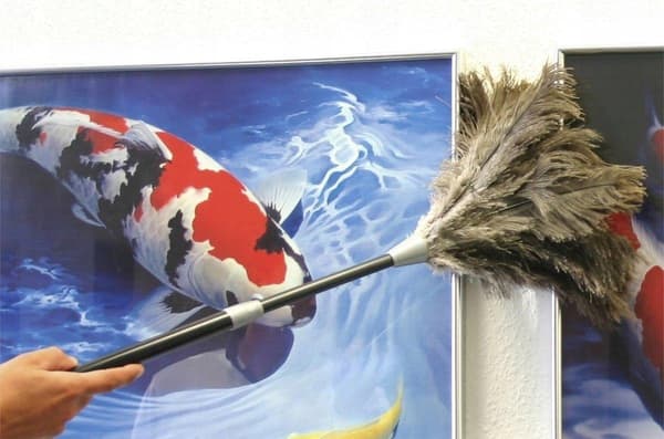 Maximex Teleskopisk Duster Sort - Duster i Strudsefjer