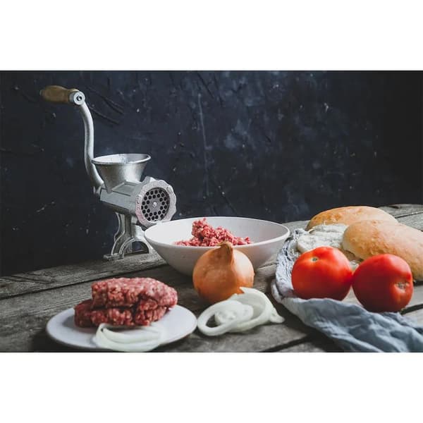 Craft No. 5 Köttkvarn i gjutjärn, silver