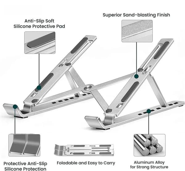 Swissten aluminium stativ sølv