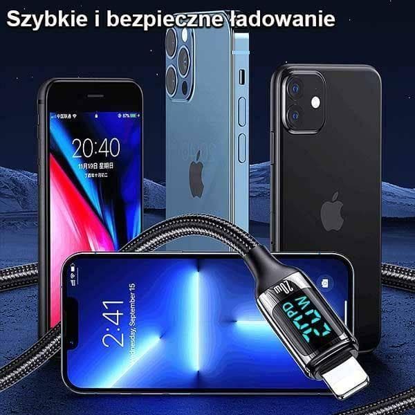 USAMS u78 USB-C til Lightning kabel 1,2m 20W
