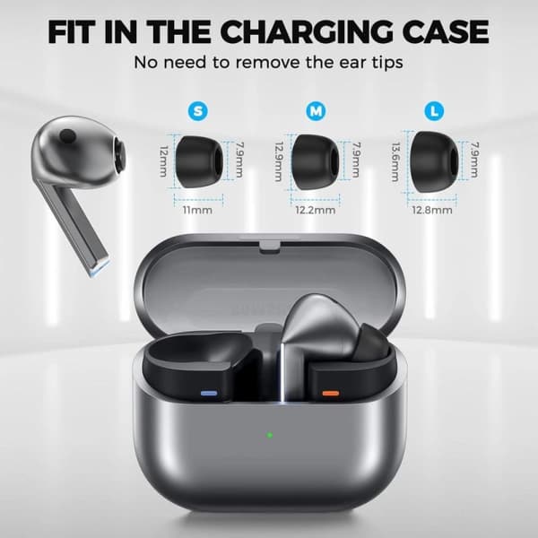 Tech-Protect ørepropper Galaxy Buds 3 Pro silikon 3-pak sort