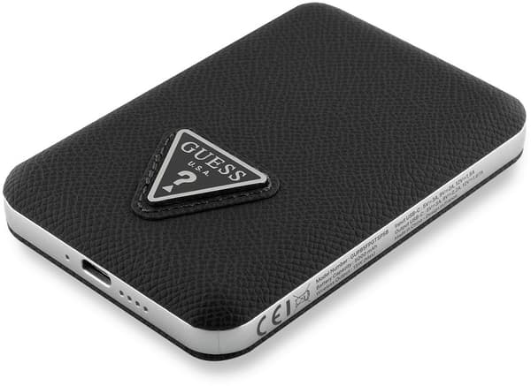 Guess Grained Triangle Power Bank 5000mAh Musta