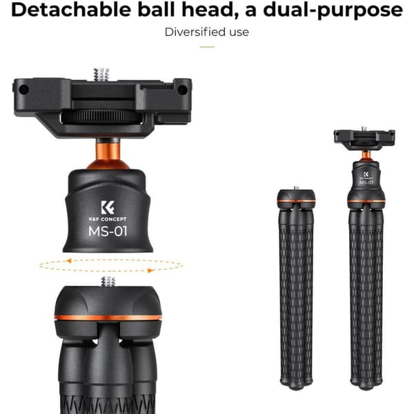 kf kf09.129 flexibel stativ 3kg kapacitet svart