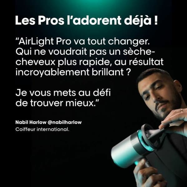 L'Oréal Air Light Pro Hårtørrer Sølv Metal Grå