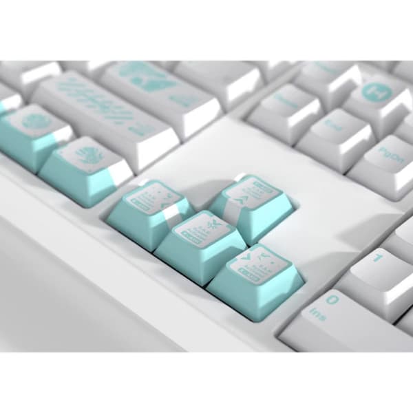 HYTE Firefly Keycap Set Hvid/Turquoise