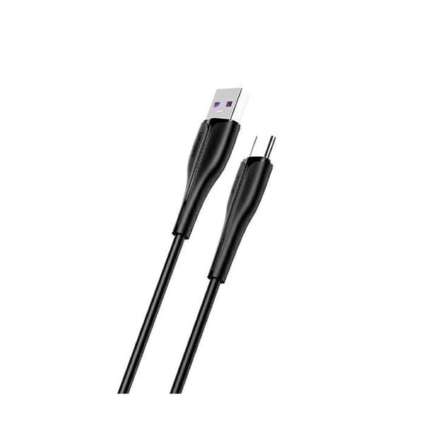 USAMS u38 USB-C ladekabel 5A 1m sort