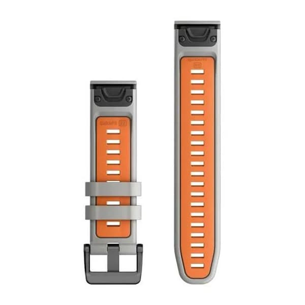 Garmin quickfit 22 armbånd silikon grå/orange