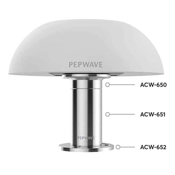 Peplink HD Dome monteringsbeslag i rustfrit stål
