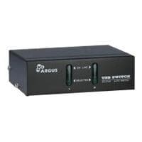 Inter-Tech KVM-AS-21UA KVM-switch svart
