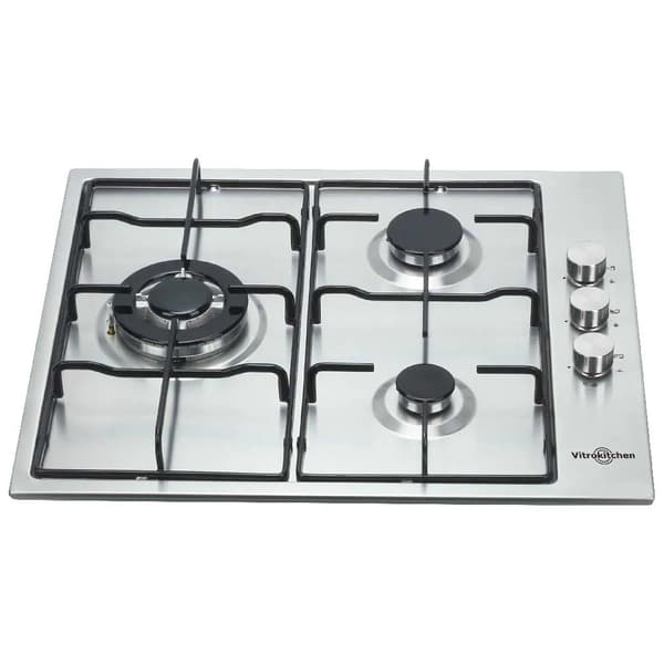 Vitrokitchen EN630LIN gaskogeplade 60cm i rustfrit stål