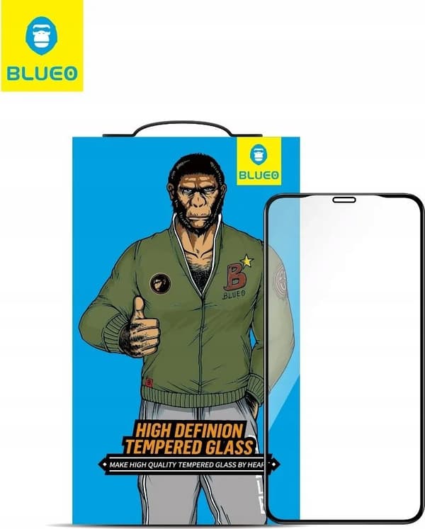Blueo 5d sort hærdet glas skærmbeskyttelse til iPhone 14 Plus