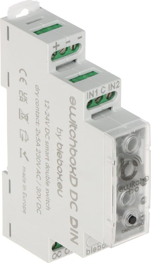 BleBox SwitchBoxD DC DIN älykäs kytkin 12-24V WiFi