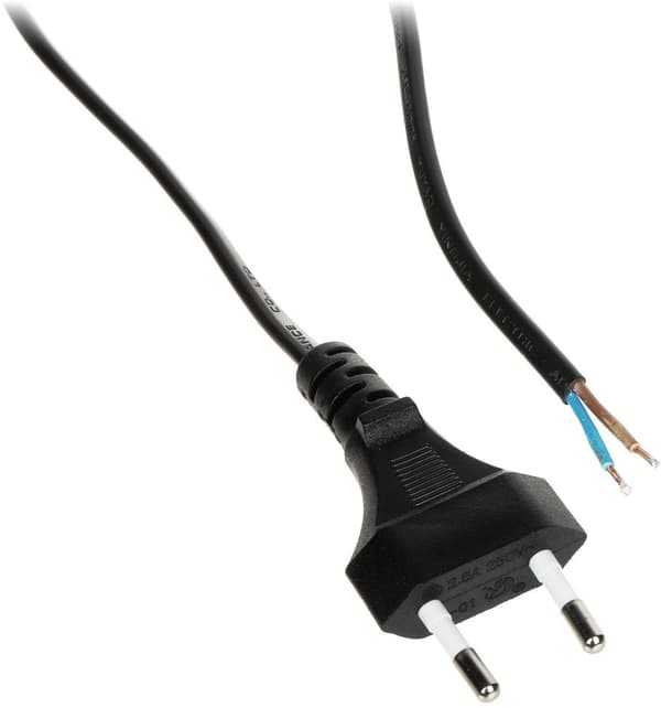 wertteile POSAC-CEE7/16BK12 svart 1.2 m strömkabel