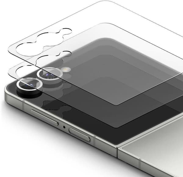 Ringke Cover Display Easy Slide Tempered Glass Transparent 9H 2-pack