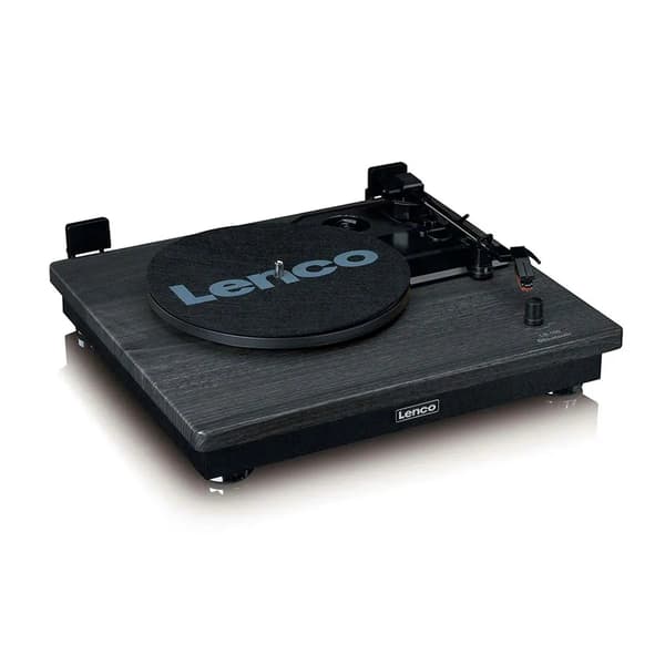 Lenco LS-100BK Bluetooth-levysoitin kahdella kaiuttimella