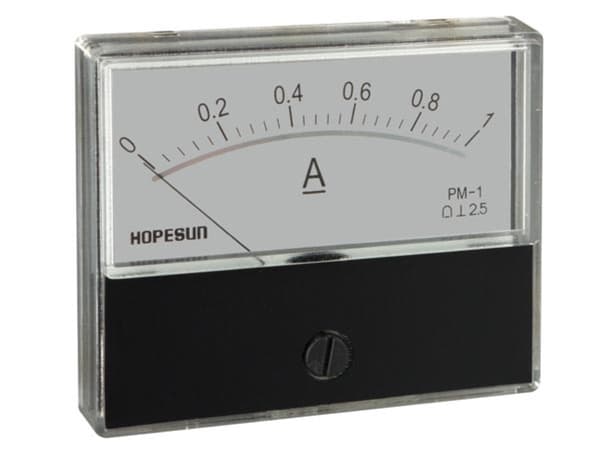Velleman aim701000 analog panelmeter 1A DC svart/vit