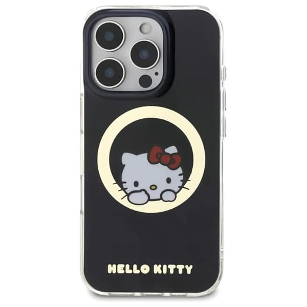 Hello Kitty iPhone 16 Pro Max etui svart med MagSafe ring