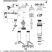 RockShox Deluxe A1 Piston Seal Kit Black