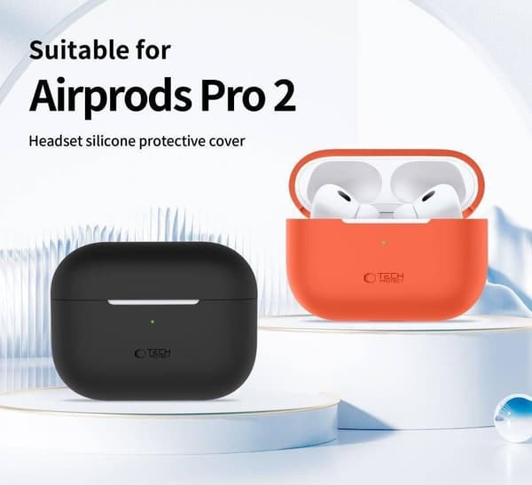 Tech-Protect silikoneetui orange til Apple AirPods Pro 1/2