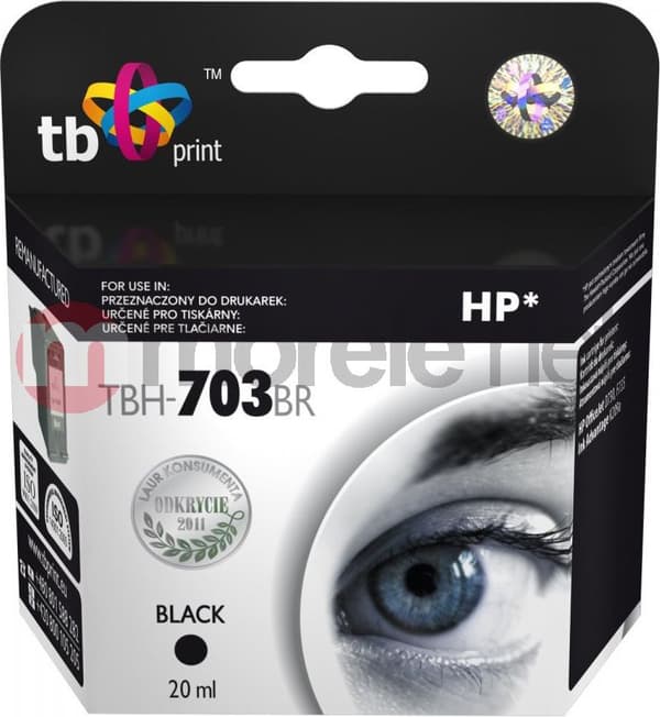 tb-print tbh-703br musta mustepatruuna 20ml